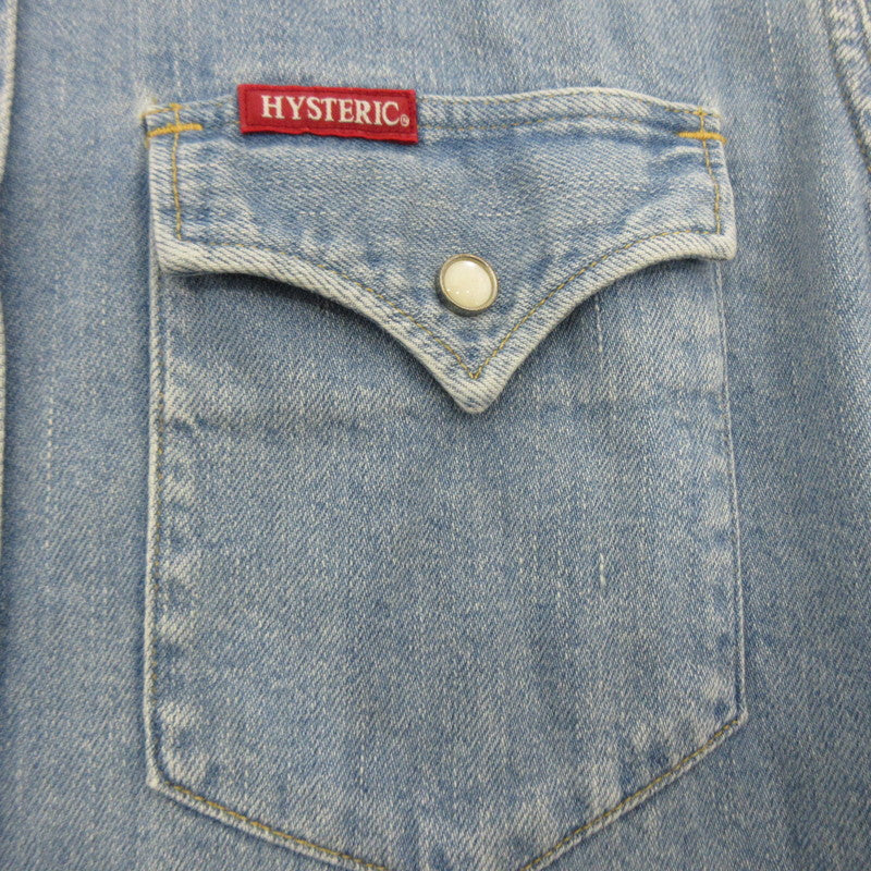 HYSTERIC GLAMOUR | ヒステリックグラマー Oh Yeah刺繍 その他トップス 02191AH10 ライトブルー サイズ：M【姫路東店】