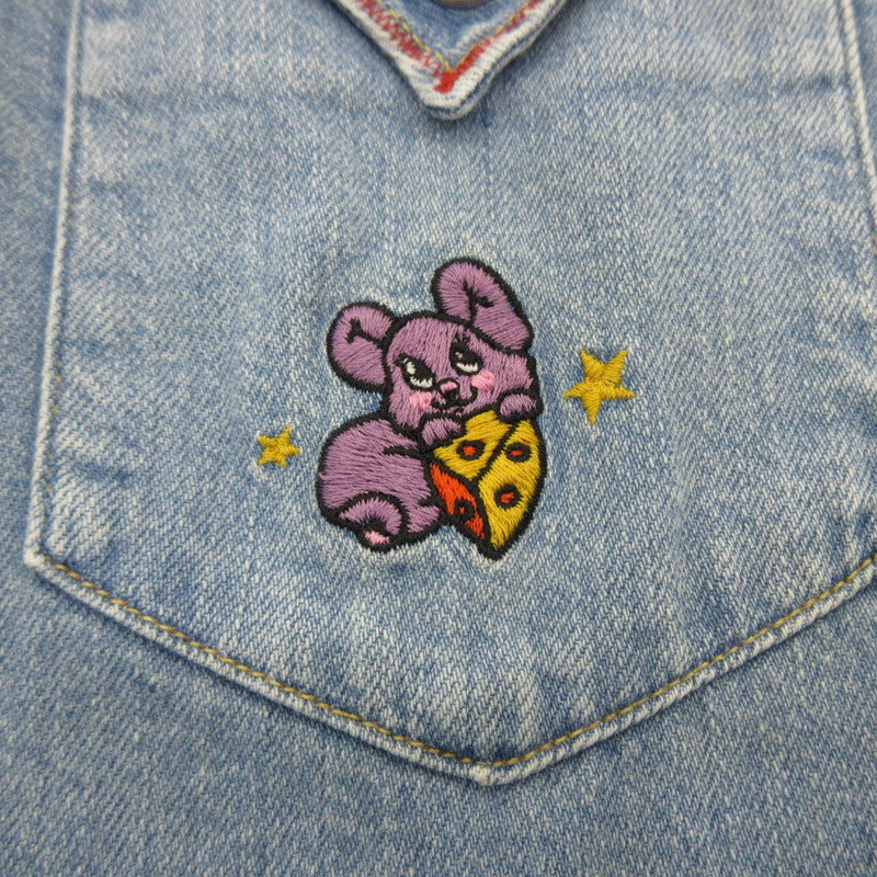 HYSTERIC GLAMOUR | ヒステリックグラマー Oh Yeah刺繍 その他トップス 02191AH10 ライトブルー サイズ：M【姫路東店】
