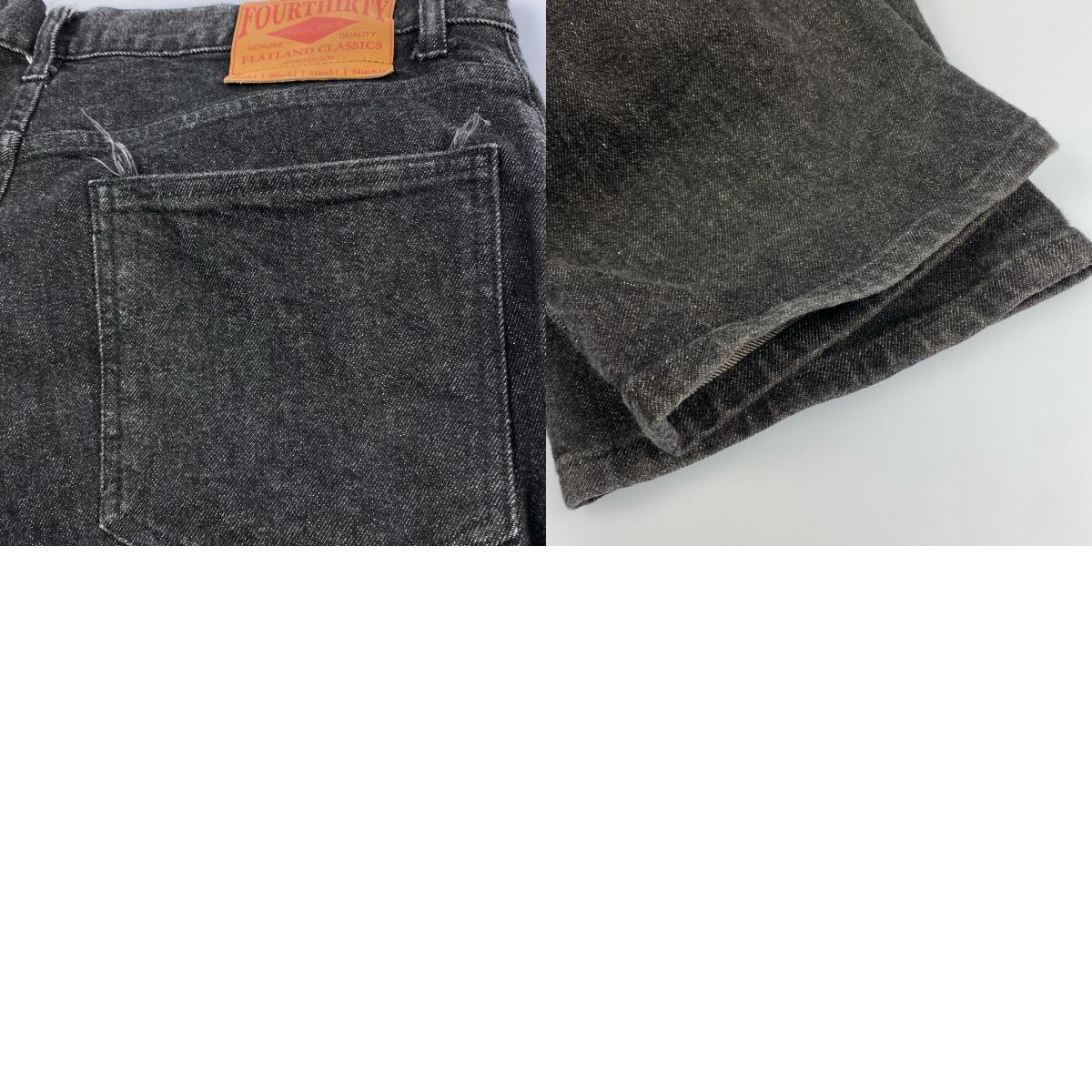 430 - FOURTHIRTY - | フォーサーティー WS SHORT DENIM VTG デニムパンツ サイズ:W30 ブラック【姫路東店】