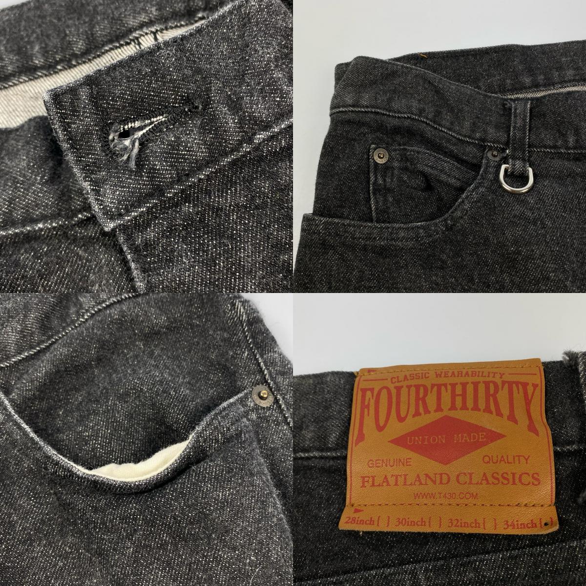 430 - FOURTHIRTY - | フォーサーティー WS SHORT DENIM VTG デニムパンツ サイズ:W30 ブラック【姫路東店】