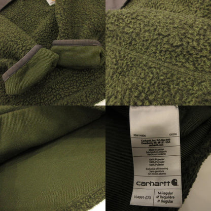 [Used] Carhartt | Carhartt Relaxed Fit Fleece Snap Front Jacket Other Tops 104991-G73 Green Size: M