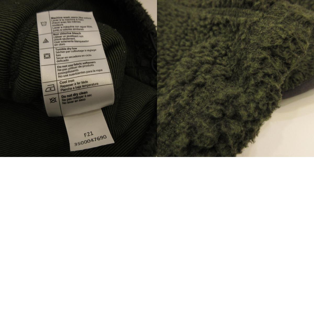 [Used] Carhartt | Carhartt Relaxed Fit Fleece Snap Front Jacket Other Tops 104991-G73 Green Size: M
