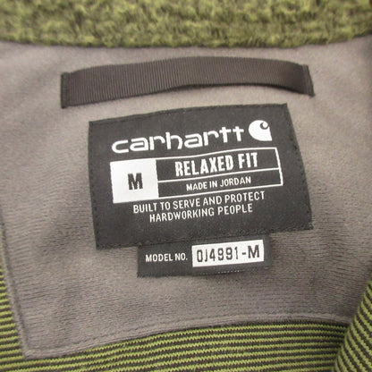 [Used] Carhartt | Carhartt Relaxed Fit Fleece Snap Front Jacket Other Tops 104991-G73 Green Size: M