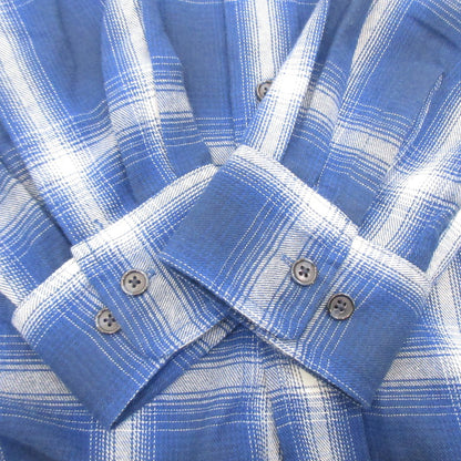 【中古】X-LARGE | エクストララージ OLD ENGLISH L/S FLANNEL SHIRT 長袖シャツ 101233014004 ブルー サイズ：XL