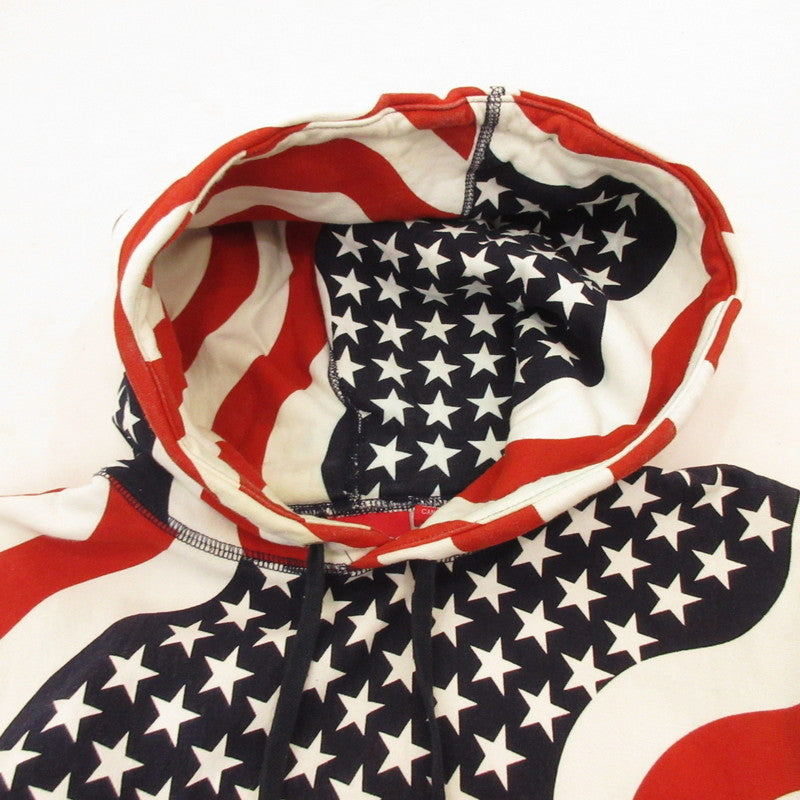 【中古】Supreme | シュプリーム Box Logo Pullover 星条旗 パーカー サイズ：M