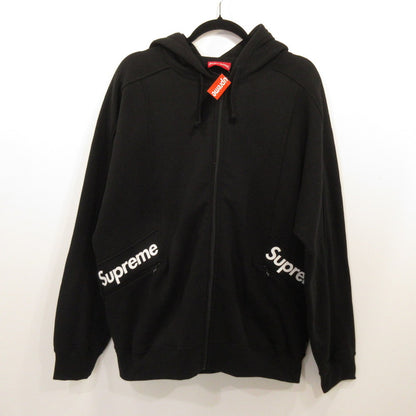 【中古】Supreme | シュプリーム Color Blocked Zip Up Hooded Sweatshirt パーカー ブラック サイズ：M