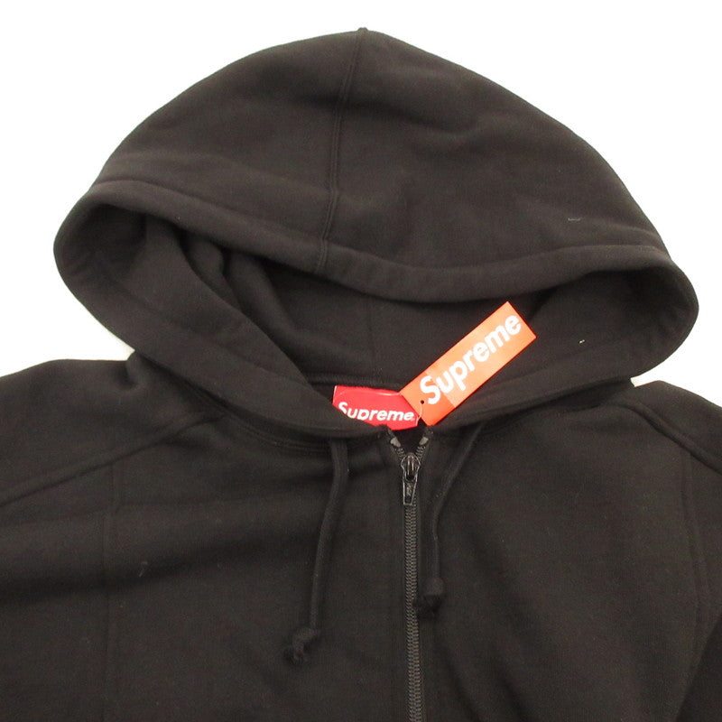 【中古】Supreme | シュプリーム Color Blocked Zip Up Hooded Sweatshirt パーカー ブラック サイズ：M