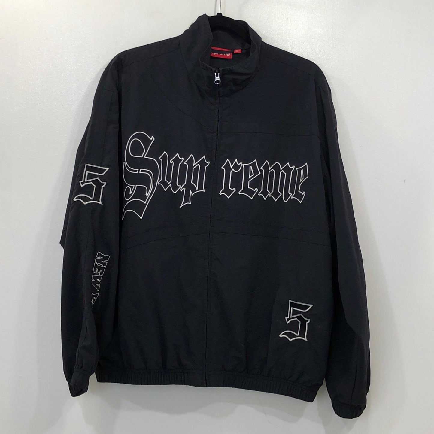 【中古】Supreme | シュプリーム Old English Track Jacket ナイロンジャケット ブラック サイズ：S
