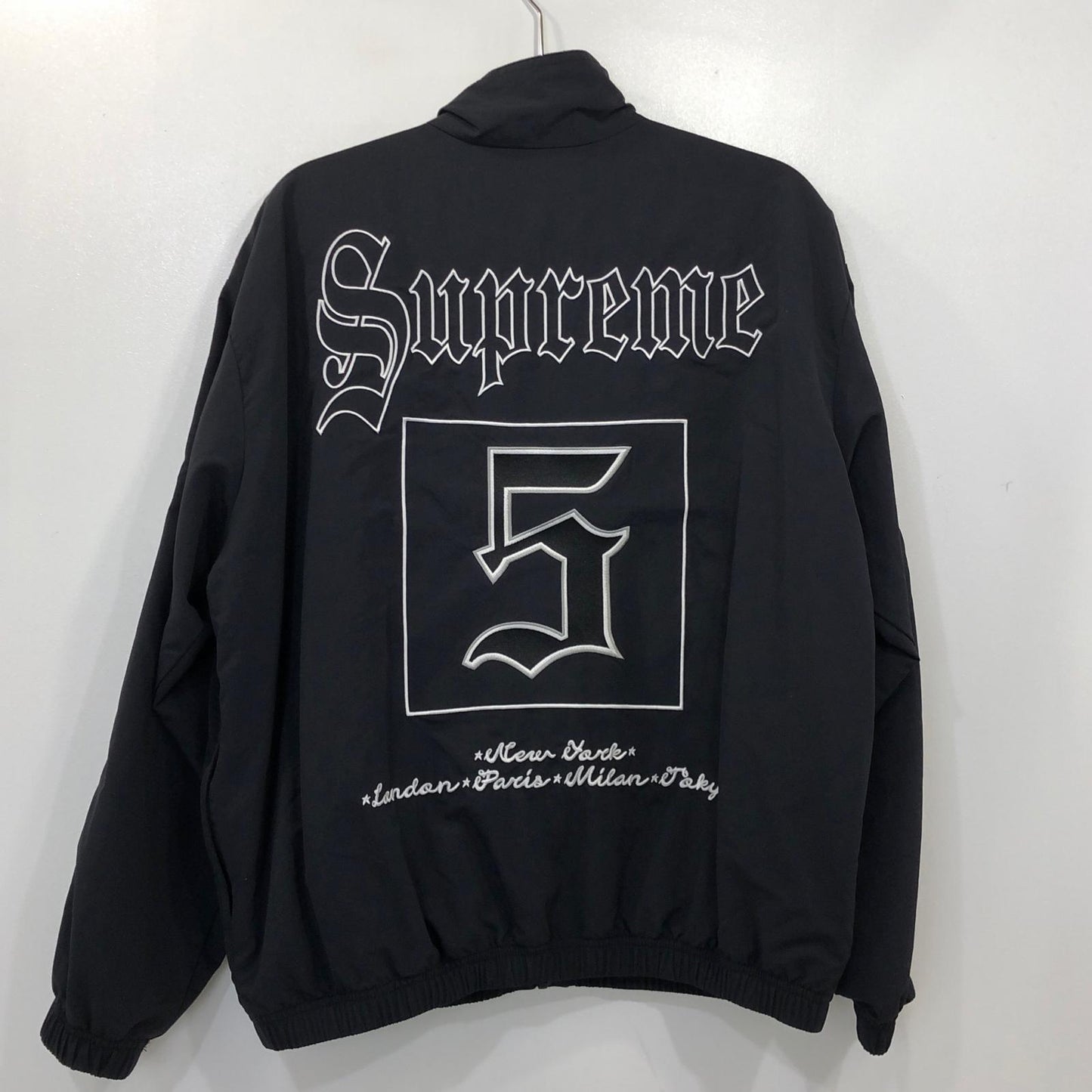【中古】Supreme | シュプリーム Old English Track Jacket ナイロンジャケット ブラック サイズ：S