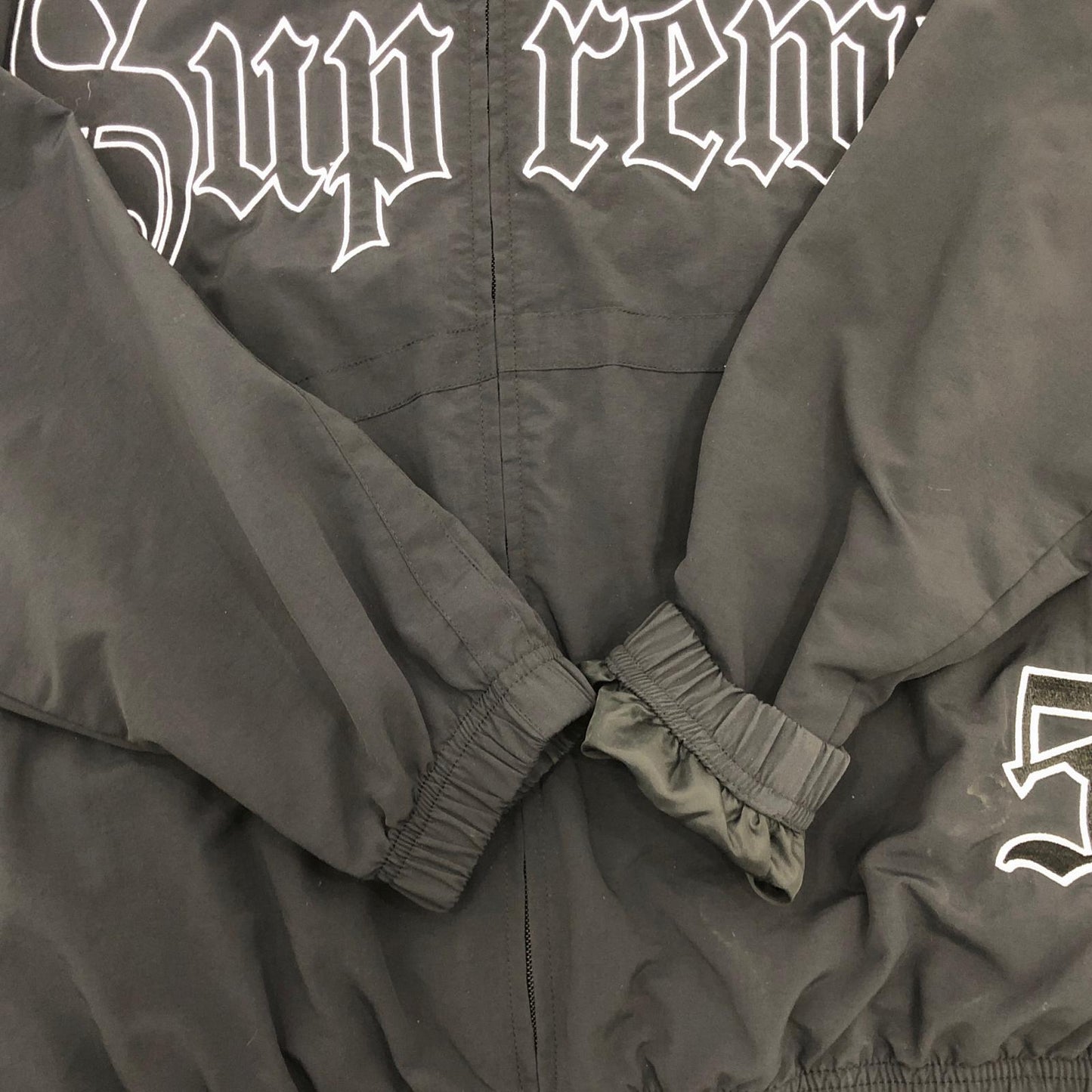 【中古】Supreme | シュプリーム Old English Track Jacket ナイロンジャケット ブラック サイズ：S