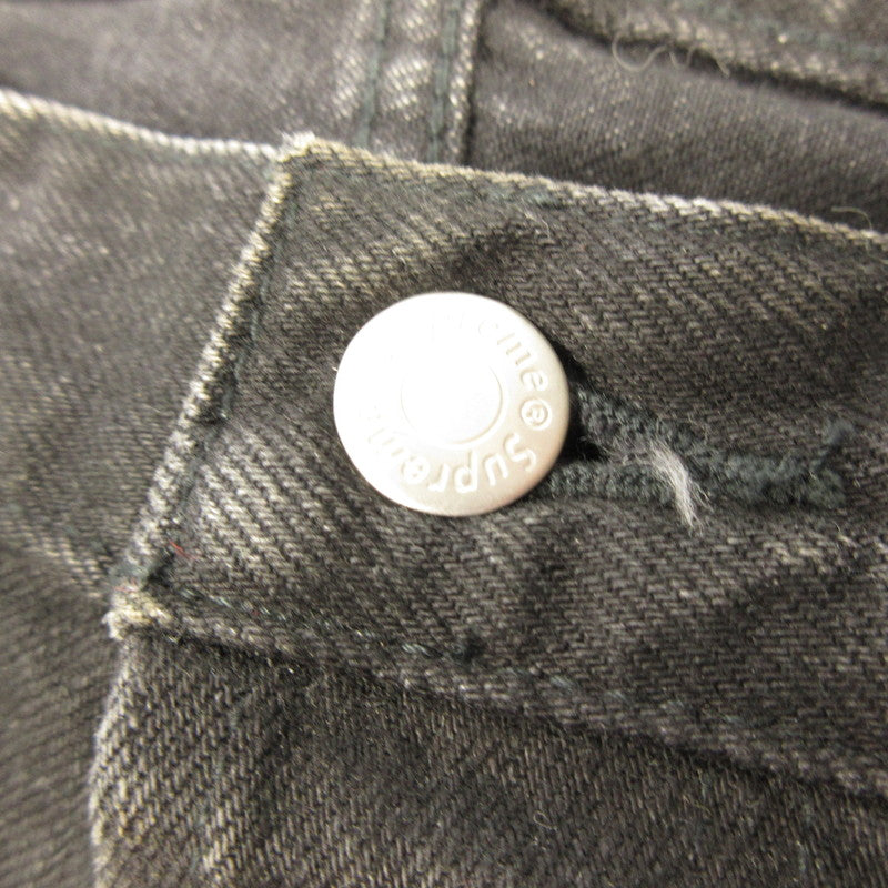 【中古】Supreme | シュプリーム Distressed Loose Fit Selvedge Jean デニムパンツ 2025S/S ブラック サイズ：30