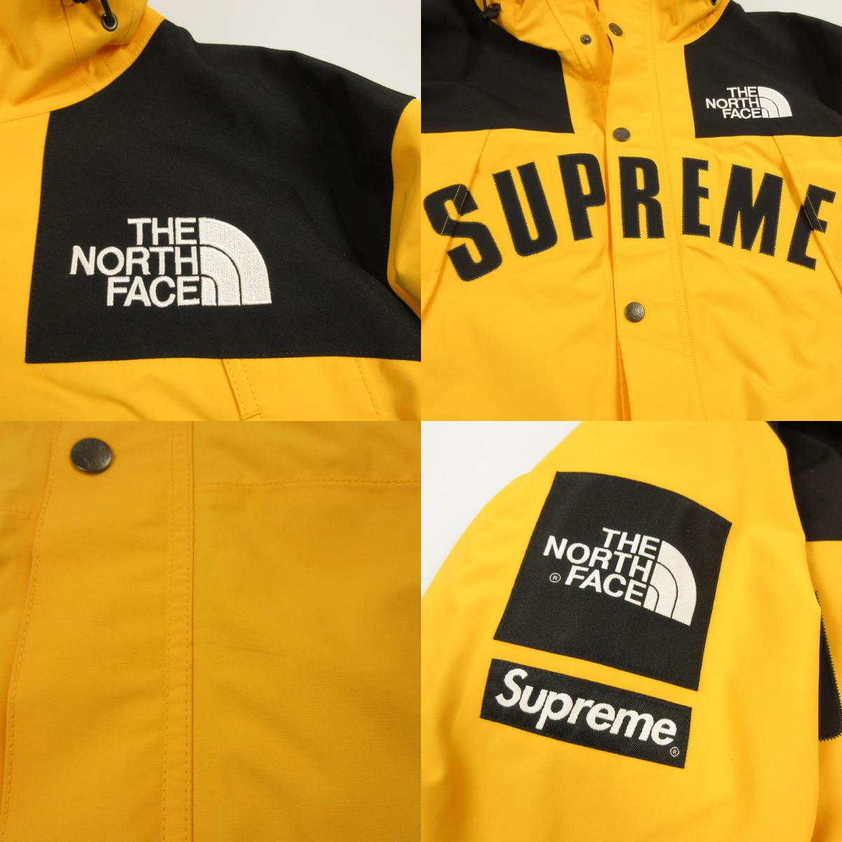 【中古】Supreme | シュプリーム ARC LOGO MOUNTAIN PARKA マウンテンパーカー NP11901I ×THE NORTH FACE イエロー サイズ：S