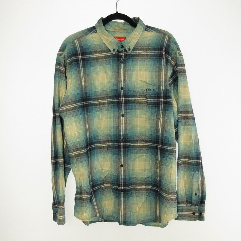 【中古】Supreme | シュプリーム Shadow Plaid Flannel Shirt 長袖シャツ 2023S/S ブルー サイズ：L