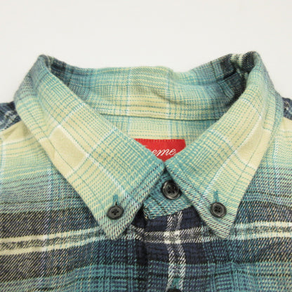 【中古】Supreme | シュプリーム Shadow Plaid Flannel Shirt 長袖シャツ 2023S/S ブルー サイズ：L