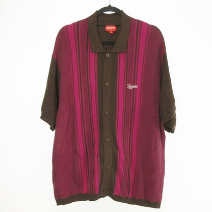 【中古】Supreme | シュプリーム STRIPE BUTTON UP POLO 半袖シャツ 2022S/S サイズ：XL