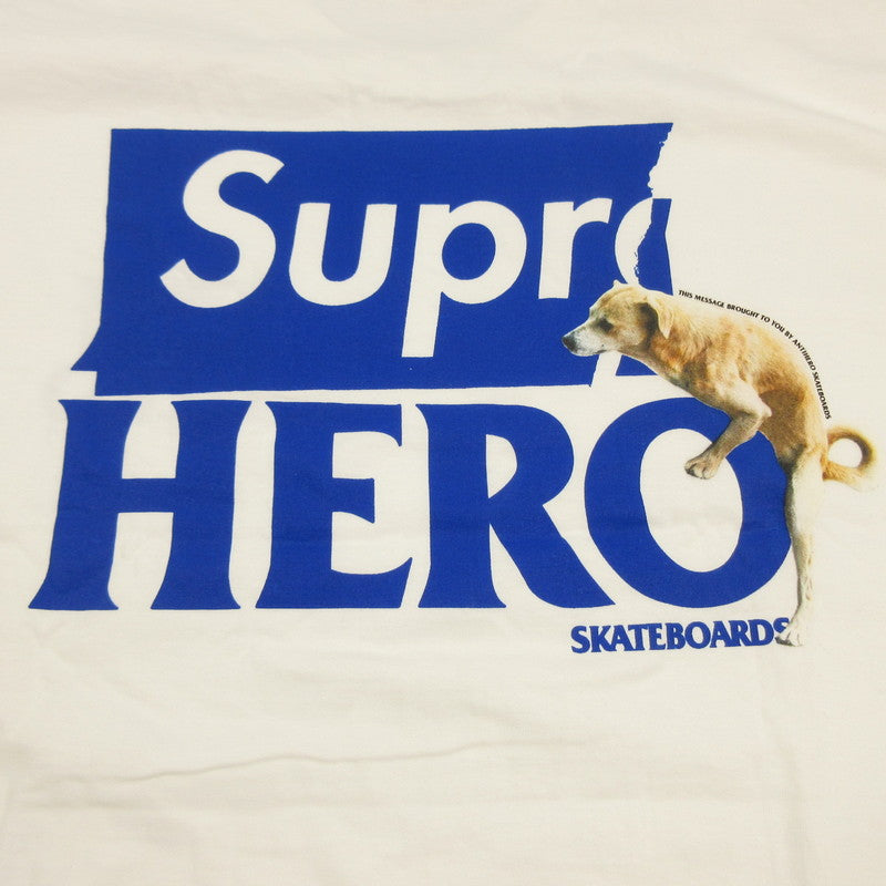 【中古】Supreme | シュプリーム ANTIHERO DOG TEE 半袖Ｔシャツ ×ANTI HERO ホワイト サイズ：XL