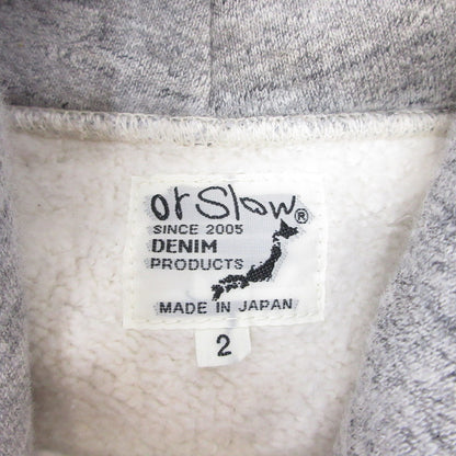 orSlow | オアスロウ LOOPWHEEL HOODED SWEATSHIRT パーカー グレー サイズ：2【姫路東店】