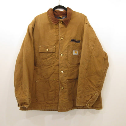 Carhartt | カーハート DUCK CHORE COAT カバーオール C01 BRN 企業ロゴ入り 年式:00s ブラウン サイズ：52【姫路東店】
