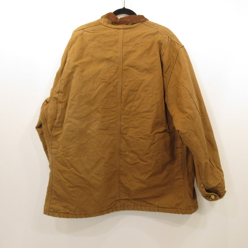 Carhartt | カーハート DUCK CHORE COAT カバーオール C01 BRN 企業ロゴ入り 年式:00s ブラウン サイズ：52【姫路東店】