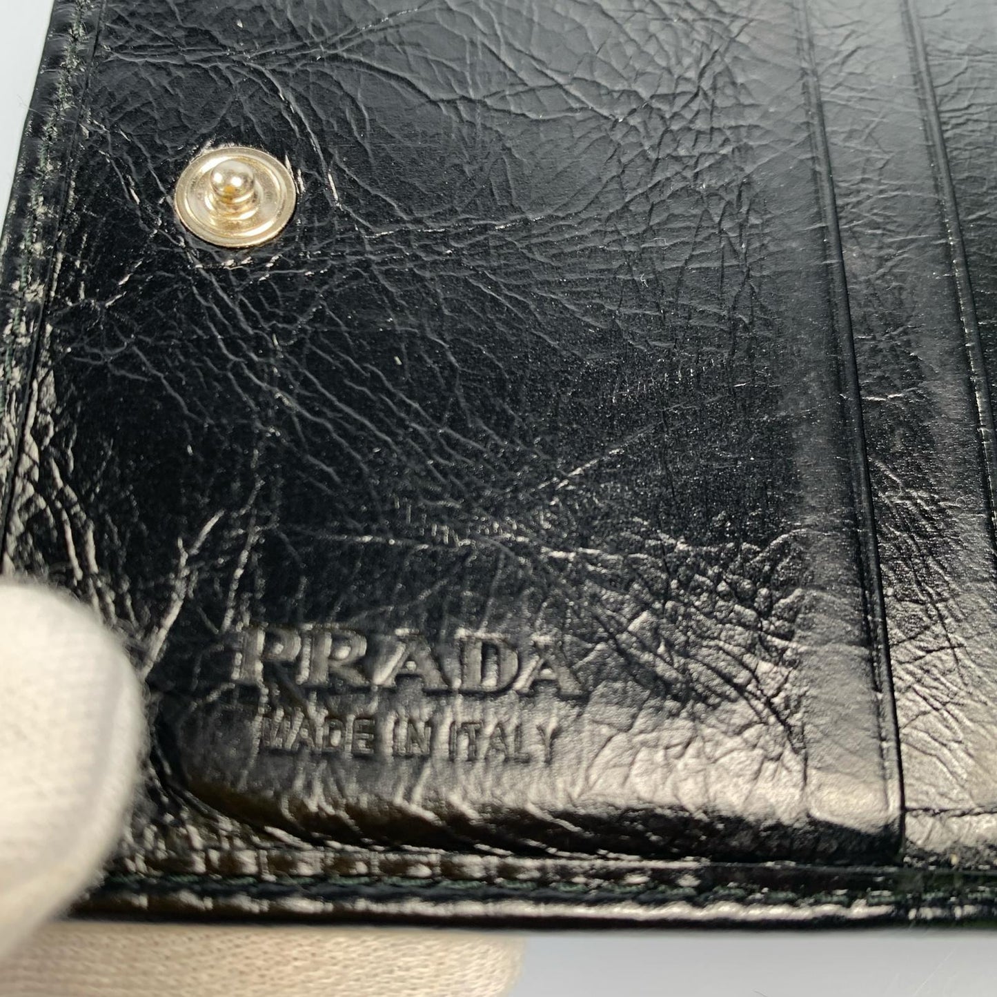 PRADA | プラダ SOFT LUX 二つ折り財布 2ML049 2025S/S ブラック【姫路東店】