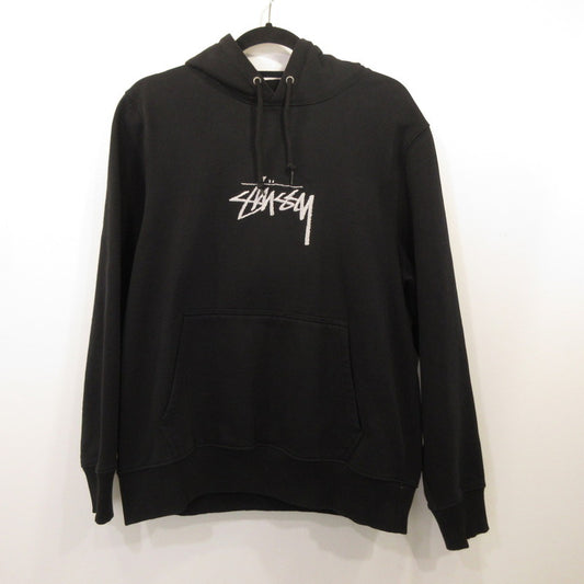 【中古】STUSSY | ステューシー Stock Logo Appliqu Hoodie パーカー 118430 ブラック サイズ：S