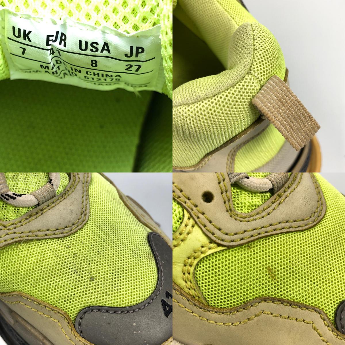 BALENCIAGA | バレンシアガ TRIPLE S スニーカー 512175 サイズ:27.0cm ライトグリーン 27cm【姫路東店】