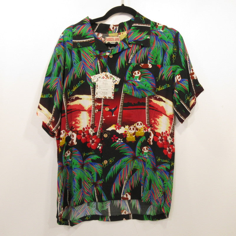 PANDIESTA JAPAN | Palm Tree Panda Short Sleeve Shirt 529215 Size: M