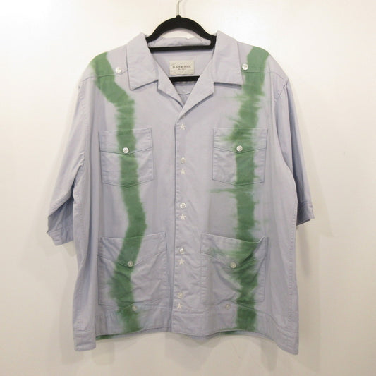 【中古】BlackWeirdos | ブラックウィドーブラックウィドゥ TieDye Cuba Shirt 半袖シャツ 20SS-SH03 ブルー サイズ：S
