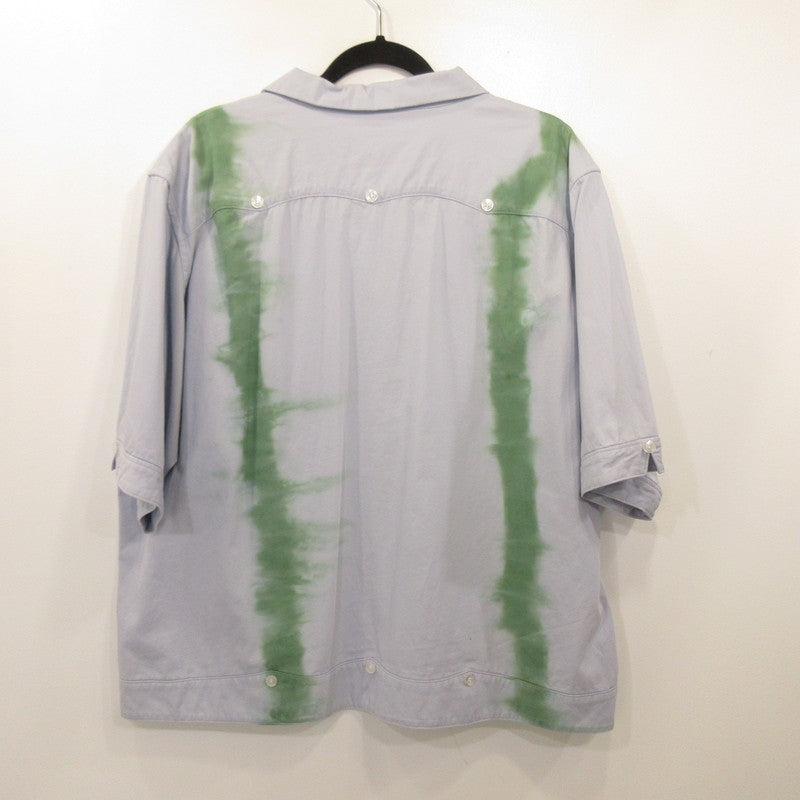 BlackWeirdos | Black Weirdos TieDye Cuba Shirt Short Sleeve Shirt 20SS-SH03 Blue Size: S