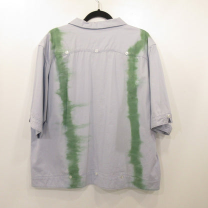 BlackWeirdos | Black Weirdos TieDye Cuba Shirt Short Sleeve Shirt 20SS-SH03 Blue Size: S