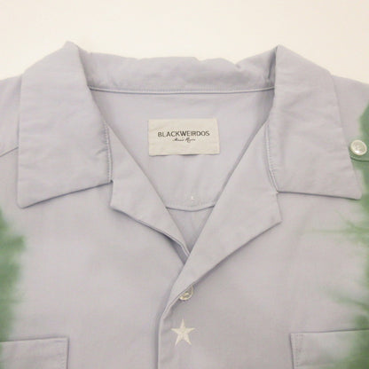 BlackWeirdos | Black Weirdos TieDye Cuba Shirt Short Sleeve Shirt 20SS-SH03 Blue Size: S