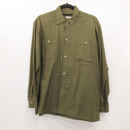 COMOLI | コモリ OD オープンカラーシャツ 長袖シャツ L03-02005 オリーブ サイズ：1【姫路東店】