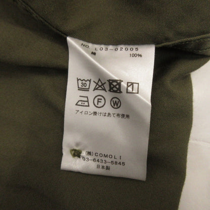 COMOLI | コモリ OD オープンカラーシャツ 長袖シャツ L03-02005 オリーブ サイズ：1【姫路東店】
