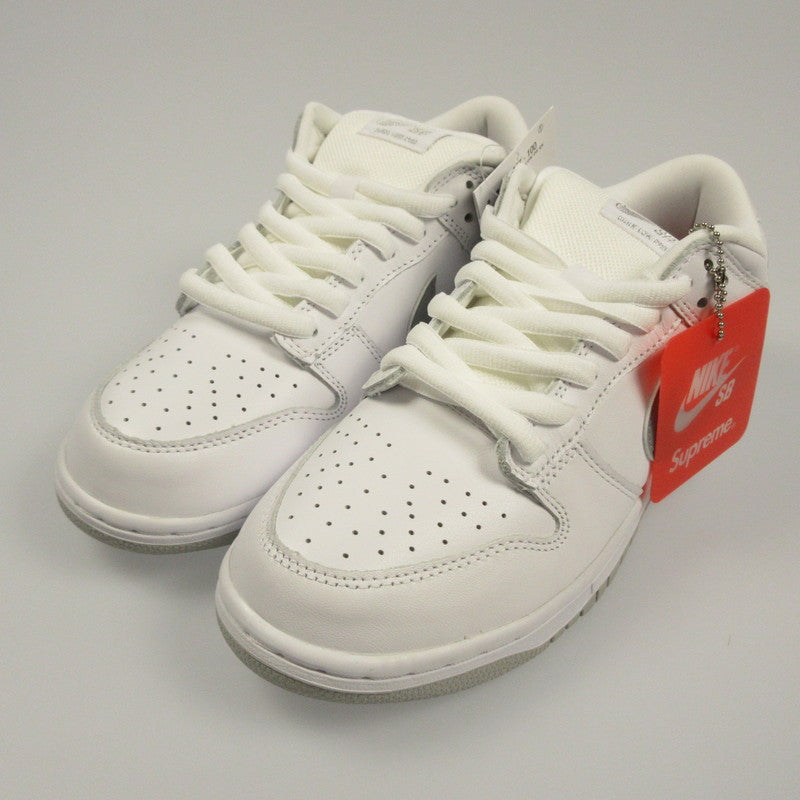 【中古】Supreme | シュプリーム×NIKE SB DUNK LOW PRO OG QS スニーカー HQ8487-100 ホワイト 27cm