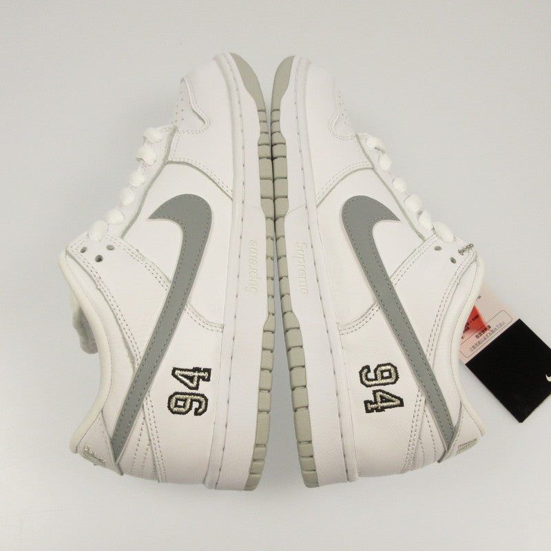 【中古】Supreme | シュプリーム×NIKE SB DUNK LOW PRO OG QS スニーカー HQ8487-100 ホワイト 27cm