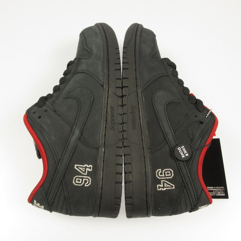【中古】Supreme | シュプリーム×NIKE SB DUNK LOW PRO OG QS スニーカー HQ8487-001 ブラック 27cm