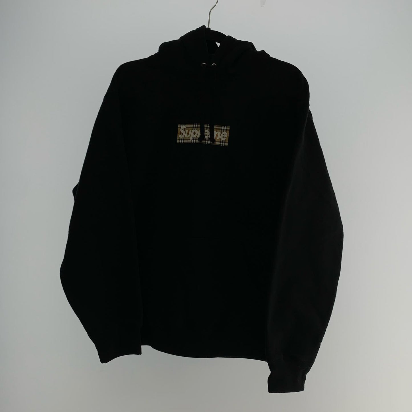 【中古】Supreme | シュプリーム Burberry Box Logo Hooded Sweatshirt パーカー 2022S/S ブラック サイズ：M