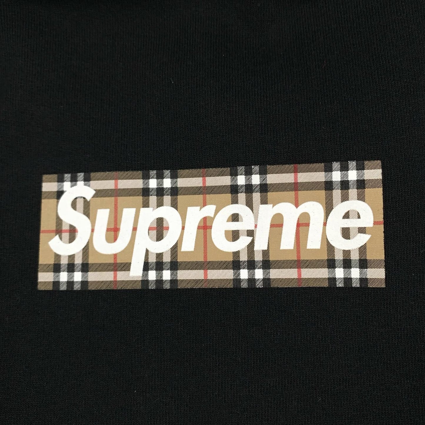 【中古】Supreme | シュプリーム Burberry Box Logo Hooded Sweatshirt パーカー 2022S/S ブラック サイズ：M