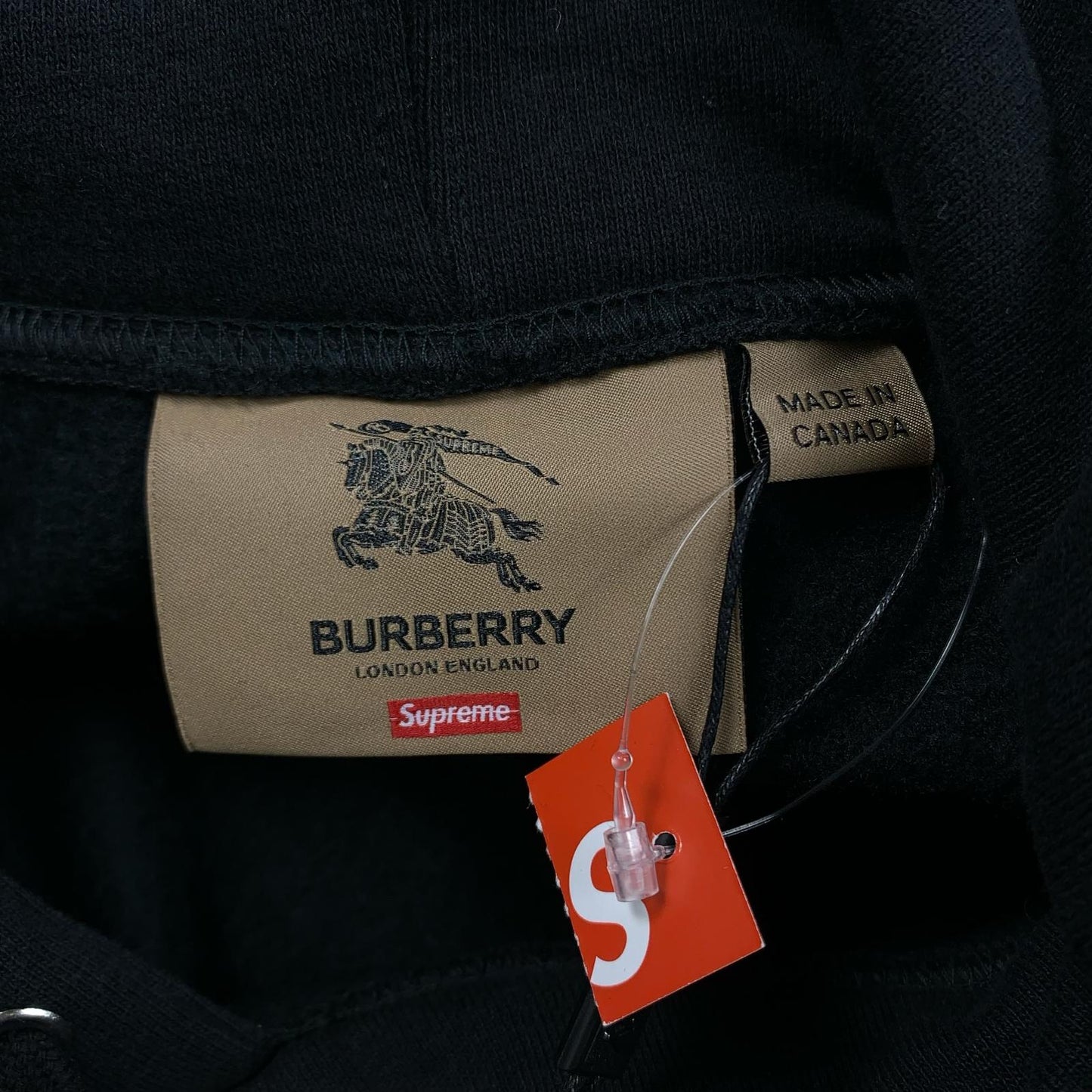 【中古】Supreme | シュプリーム Burberry Box Logo Hooded Sweatshirt パーカー 2022S/S ブラック サイズ：M