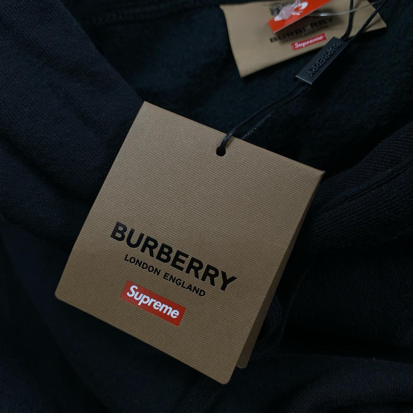 【中古】Supreme | シュプリーム Burberry Box Logo Hooded Sweatshirt パーカー 2022S/S ブラック サイズ：M