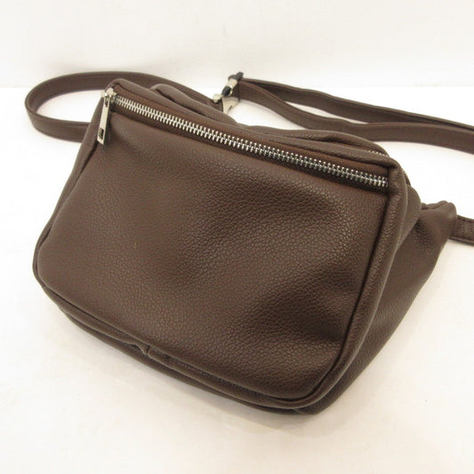 loose lamb leather body bag ボディバッグ ブラウン【姫路東店】