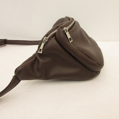 loose lamb leather body bag ボディバッグ ブラウン【姫路東店】