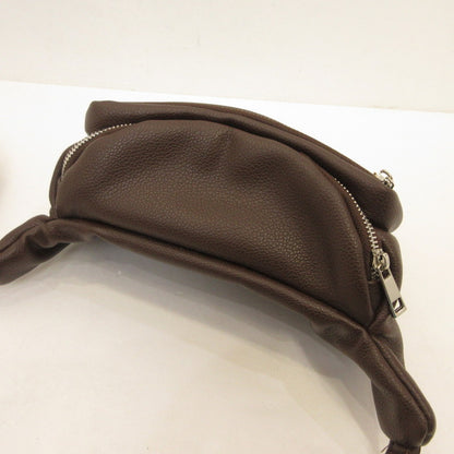loose lamb leather body bag ボディバッグ ブラウン【姫路東店】