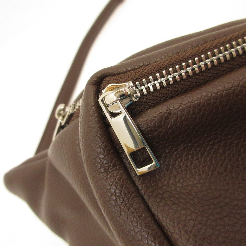 loose lamb leather body bag ボディバッグ ブラウン【姫路東店】