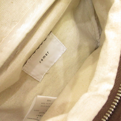 loose lamb leather body bag ボディバッグ ブラウン【姫路東店】