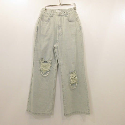 ハードダメージ2WAYデニムパンツ デニムパンツ 592542400101 ライトブルー サイズ：M【姫路東店】