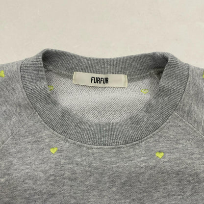 furfur | ファーファー ミニハート刺繍スウェット スウェット RWCT251096 2025S/S グレー【姫路東店】