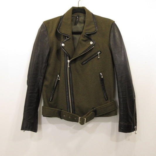 【中古】glamb | グラム ARNOLD RIDERS ライダースジャケット オリーブ サイズ：1