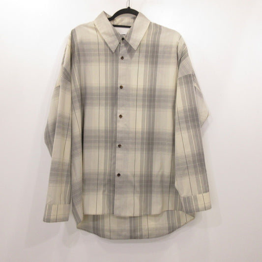 ATTACHMENT | アタッチメント PE/SI OMBRE CHECK OVERSIZED L/S SHIRT 長袖シャツ AS31-051 サイズ：3【姫路東店】