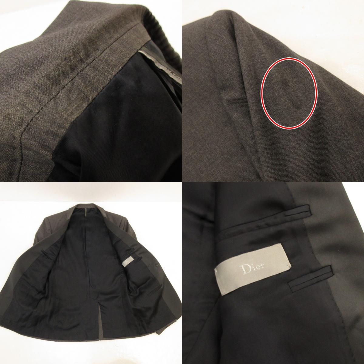 Dior | ディオール ナロースモーキングジャケット テーラードジャケット 133C202S1639 グレー サイズ：46【姫路東店】